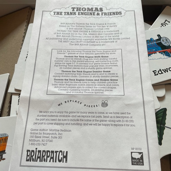 Thomas The Tank Engine And Friends ABC Matching Game Briarpatch Company - Picture 12 of 13